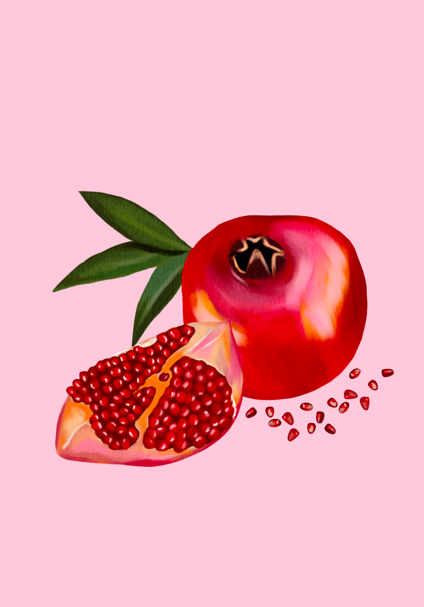 Pomegranate Art Print, Unframed
