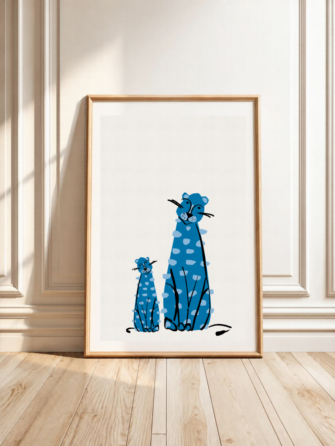 Leopards Art Print A4