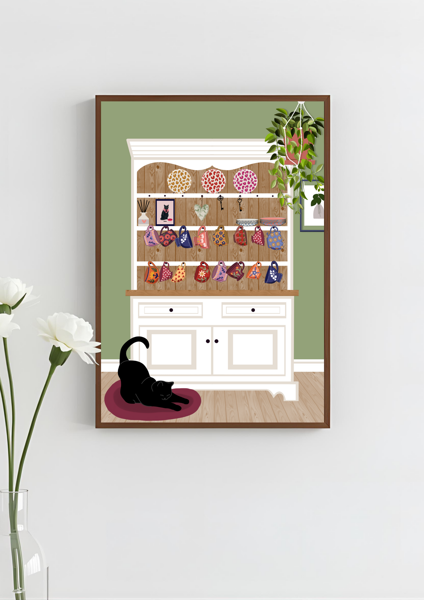 Cosy Dresser Art Print, Unframed