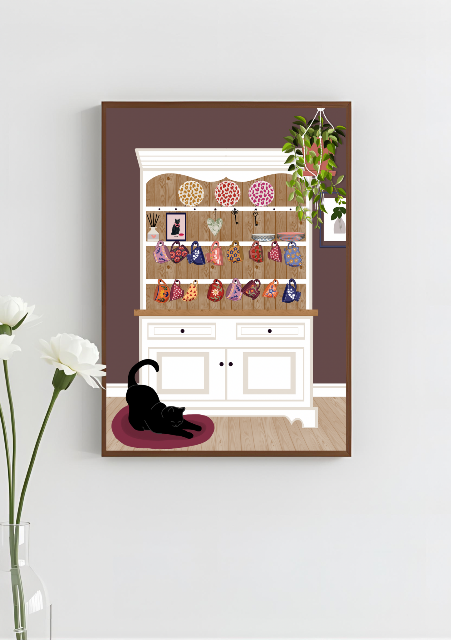 Cosy Dresser Art Print, Unframed