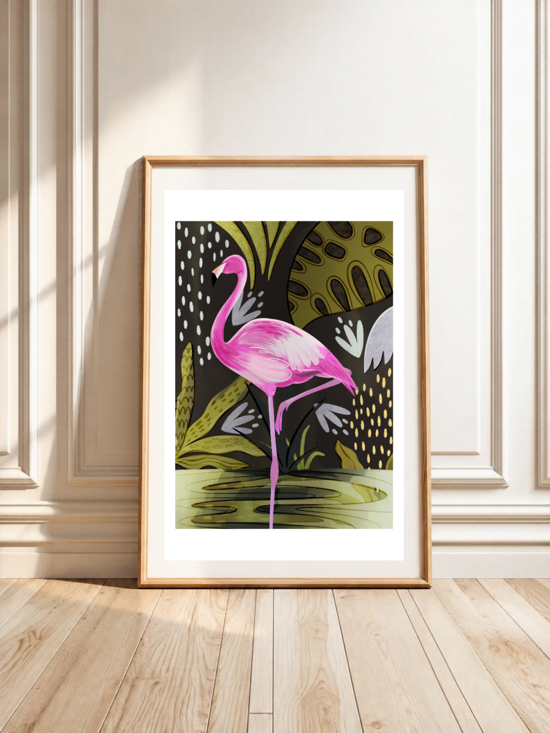 Flamingo Art Print A4