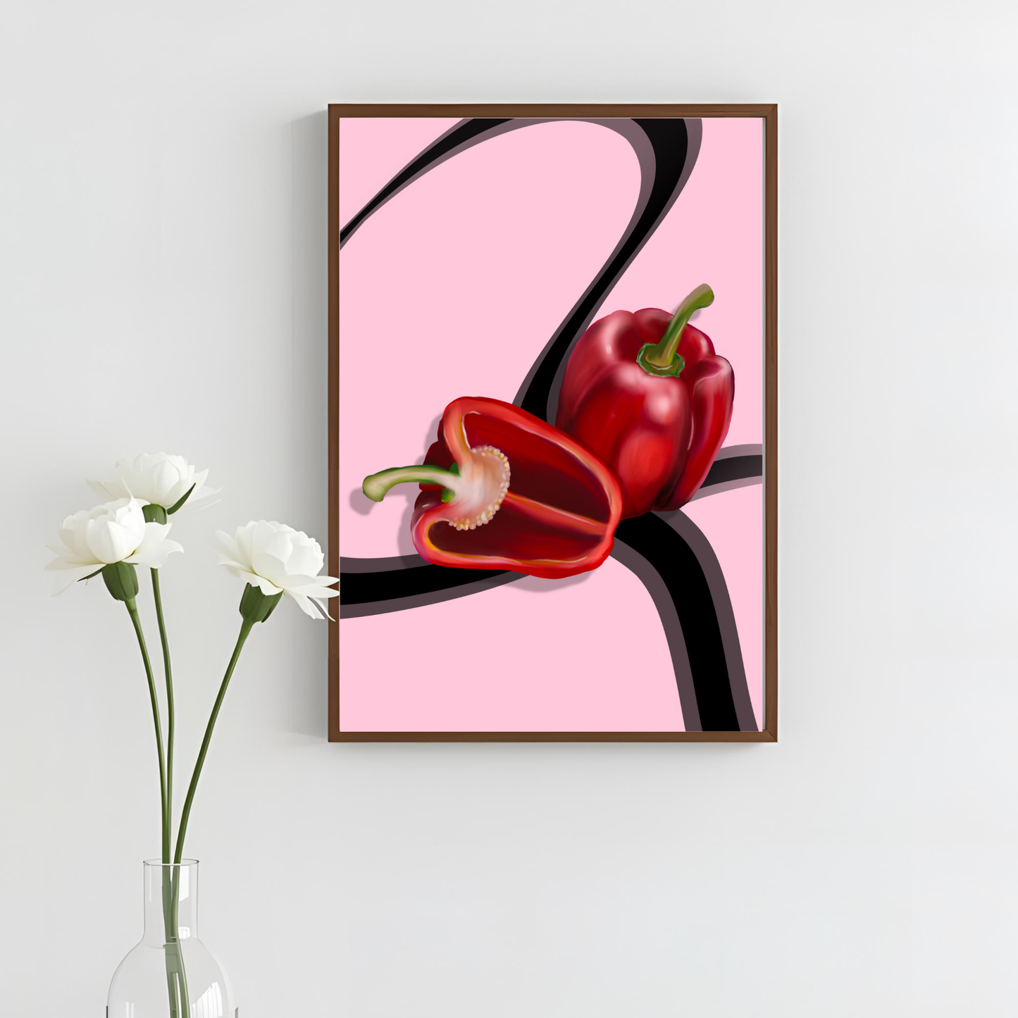 Bell Pepper Art Print, Unframed