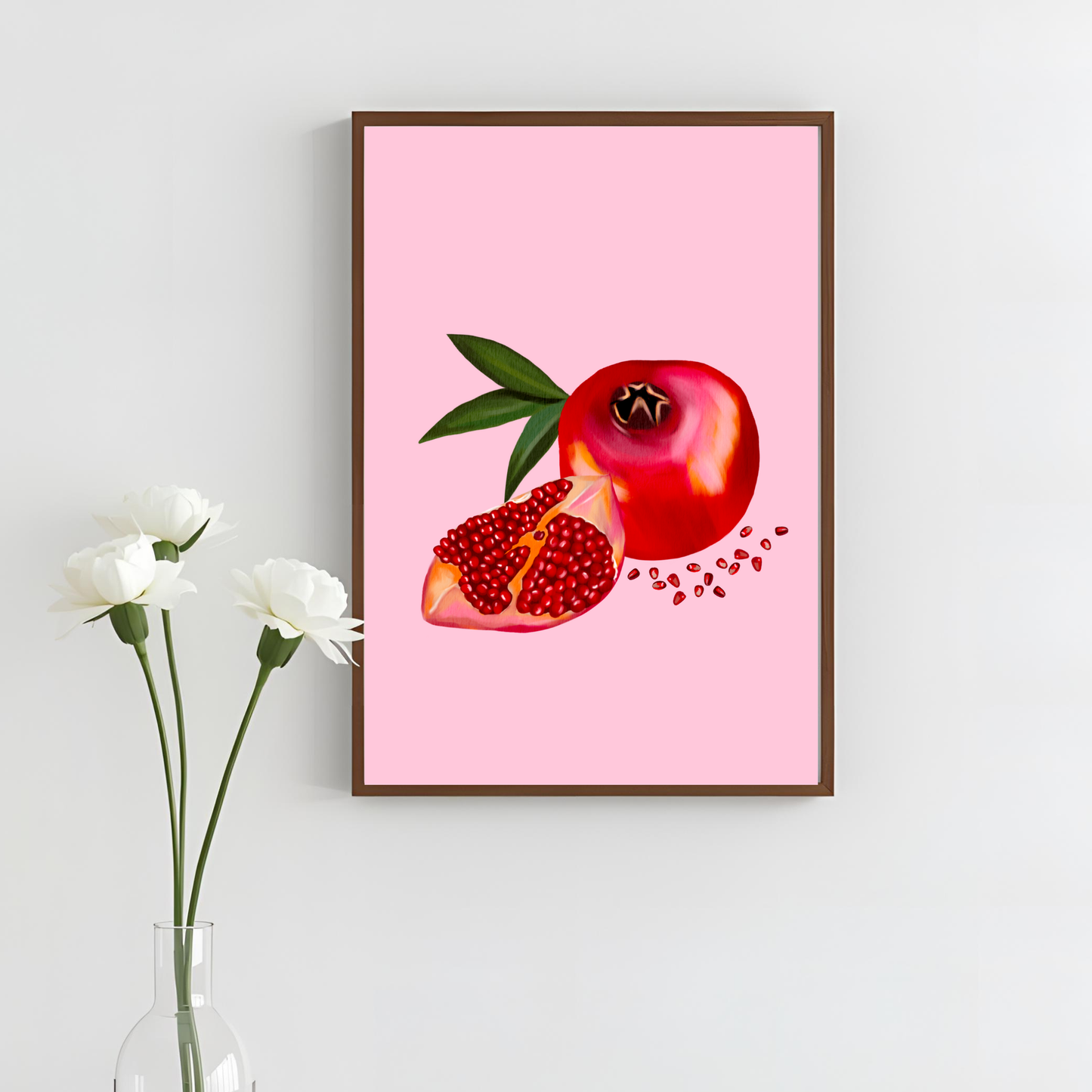 Pomegranate Art Print, Unframed
